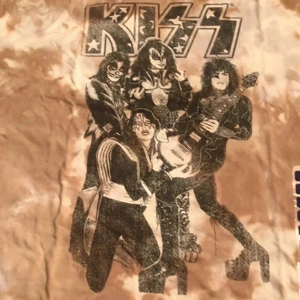Kiss Band Original Members Hotter Than Hell Era Tee Shirt - Picture 2 of 8